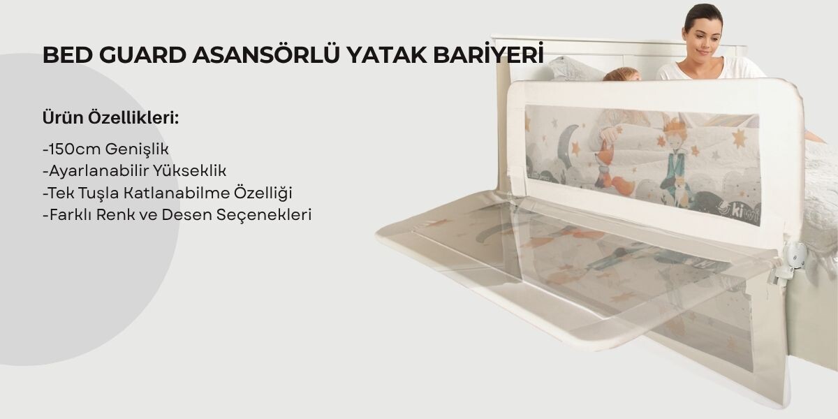 BED GUARD ASANSÖRLÜ YATAK BARİYERİ