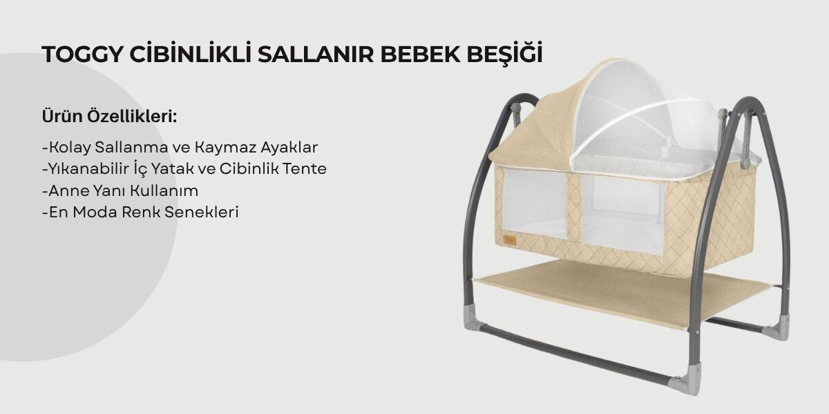 TOGGY CİBİNLİKLİ SALLANIR BEBEK BEŞİĞİ