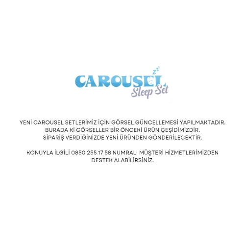 Kiwi Carousel Beşik Uyku Setleri - Bebek Nevresim Takımı - 19