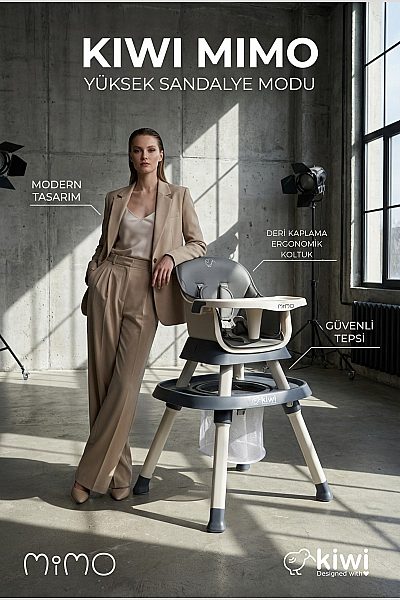 Kiwi Mimo 12’si 1 Arada Çok Fonksiyonlu Mama Sandalyesi – Oyun & Aktivite Masası - 35